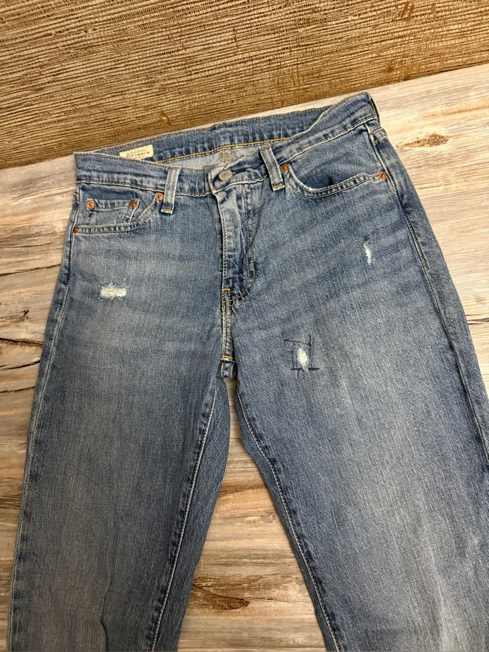 Levi’s Jeans Men’s 30x34 511 Slim Fit Gimmie More Blue Distressed